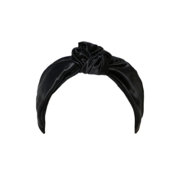 Slip Women\'s Black Pure Silk Knot Headband main image 5